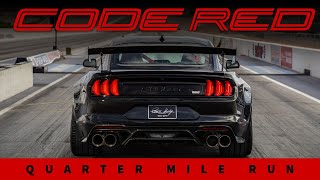 Shelby GT500 CODE RED Quarter Mile Run  859s at 161 MPH 😲🔥 [upl. by Anaid]