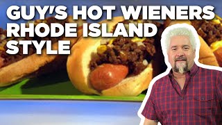 Guy Fieris Hot Wieners Rhode Island Style THROWBACK  Guys Big Bite  Food Network [upl. by Eniaral585]