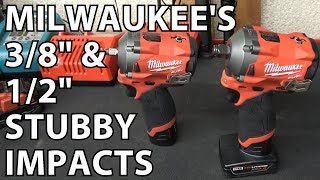 Milwaukees New 38quot amp 12quot Stubby Impacts [upl. by Mieka116]