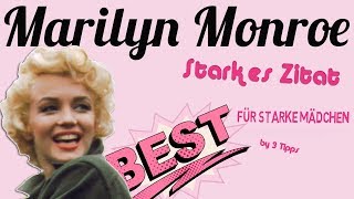 Marilyn Monroe  Zitat für starke Mädchen  3 Tipps für starke Mädchen [upl. by Hildegaard761]