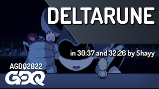 Deltarune by Shayy in 3037 and 3226  AGDQ 2022 Online [upl. by Dent]