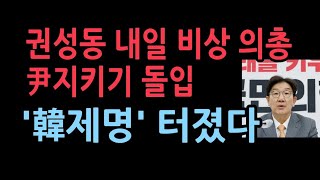 권성동 내일 10시 비상 의총尹지키기 들어간다 홍준표 quot韓과 추종자 제명quot [upl. by Cohberg]