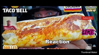 Reaction to Taco Bell® Grilled Cheese Meximelt Burrito Review 🌮🔔  Relive The Decades Mash Up [upl. by Maher938]