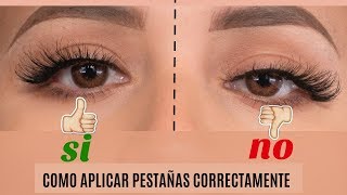 Como aplicar pestañas postizas sin dificultad  tips para hacerlo súper fácil [upl. by Amluz906]