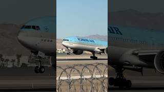 Korean Air 005 Heavy  Boeing 777300 ER  Las Vegas LAS runway 26L  HL8347  planespotting [upl. by Ulita]