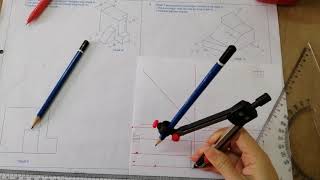 Lembaran Praktis GKT T4 ms 55 soalan 9 unjuran ortografik [upl. by Zenobia]