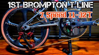 First Brompton T line with 7 speed 1132T [upl. by Dillie]