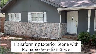 Transforming Exterior Stone with Venetian Glaze [upl. by Bluefield]