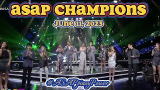 ASAP CHAMPIONS  PinoyPower  6112023 [upl. by Evelinn]