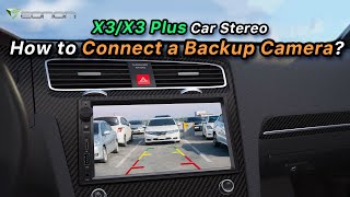 How to Connect a Backup Camera  Eonon X3 amp X3 Plus Car Stereo [upl. by Isolt]