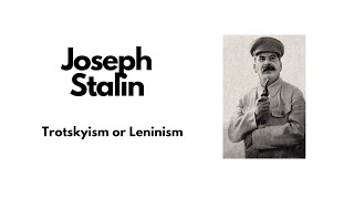 Joseph Stalin  Trotskyism or Leninism 1924 [upl. by Ulrick603]