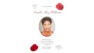 Lucille May Williams Funeral Service [upl. by Clein]