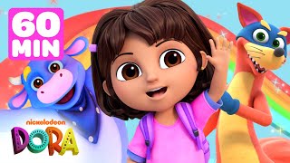 Dora FULL EPISODES Marathon ➡️  5 Episodes in 1 Hour  Dora amp Friends [upl. by Lightman]