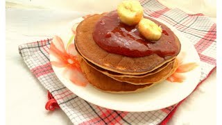 Pancake alla banana senza uova  Ricetta light [upl. by Shaylynn]