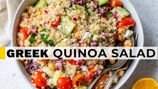 BEST QUINOA SALAD  25minute recipe perfect for meal prep [upl. by Alekin]