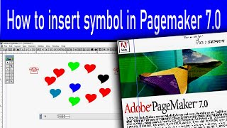 how to insert symbol in pagemaker 70 [upl. by Gaynor203]