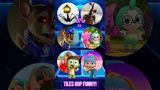 Spider House Head Siren Head Paw Patrol Exe Pinkfong Vlad and Niki Paw Patrol Tiles Hop [upl. by Akcir]