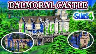 Balmoral Castle Speed Build  The Sims 4 Castle Estates Kit [upl. by Rothstein487]