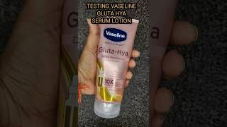 Testing Vaseline Gluta Hya Serum In lotion  ashortaday ytindiashorts shorts skincare [upl. by Llertac72]