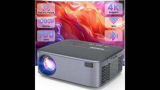 NISOO Native 1080P Projector Review – Pros amp Cons – 700 ANSI WiFi and Bluetooth [upl. by Cirala]