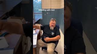 Smelling salts test 😂 shorts fyp funny fypシ゚viral tiktok memes explore shortsvideo [upl. by Eriuqs]