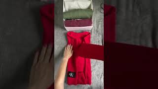 How to fold sweaters easy edition [upl. by Bohon]