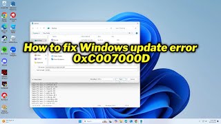 FIXED Windows update error 0xC007000D [upl. by Wera]