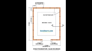 12x12 Gable Storage Shed Plans Blueprints [upl. by Ahsimik311]