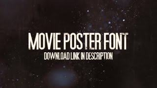 Font of the Week Ep3  Movie Poster font [upl. by Athey]