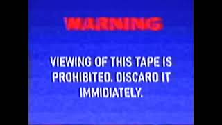 quotViewing Of This Tape Is Prohibited Discard It Immediatelyquot VHS Template Free To Use [upl. by Sherry27]