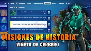 COMO COMPLETAR TODAS las MISIONES de HISTORIA VIÑETA de CERBERO en FORTNITE GUÍA COMPLETA [upl. by Haididej]