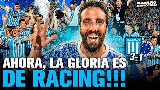 RACING CAMPEÓN DE LA COPA SUDAMERICANA LE GANÓ 31 A CRUZEIRO  AZZAEO REACCIÓN Y ANÁLISIS [upl. by Cull]