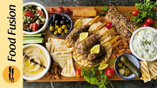 Turkish Mezze Platter Recipe By Food Fusion [upl. by Cohbert428]