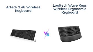 🔥 Arteck 24G Wireless Keyboard vs Logitech Wave Keys 🔥 [upl. by Htebesile730]