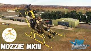 Got Friends Mozzie Mk III Helicopter First Test Flight out of Goodwood  Microsoft Flight Simulator [upl. by Artap357]