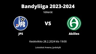 Bandyliiga 20232024 1 välierä JPS  Akilles [upl. by Strang]