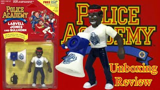 1989 Larvell Jones Police Academy figures by Kenner Quick Retro Unboxing [upl. by Yaakov]