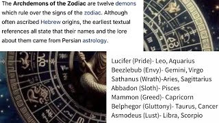 Astrology is Witchcraft  The Archdemons of the Zodiac ♉️ triplemoongoddess [upl. by Labotsirhc]