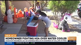 Goodyear homeowner remains defiant over giving out free bottled water [upl. by Colley642]