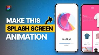 How to create Splash screen animation in Figma [upl. by Ecirp728]