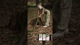 Tripod from 🌿NATURAL🌿 Materials forest lifehacks bushcraft outdoors survival [upl. by Trotter]