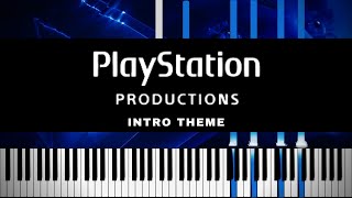 PlayStation Productions Intro  Piano Tutorial [upl. by Nnalyrehs]