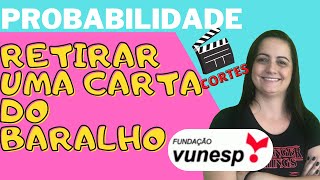 Questão da Vunesp Um baralho consiste em 100 cartões numerados de 1 a 100  Cortes 🎬 [upl. by Ellenahc]