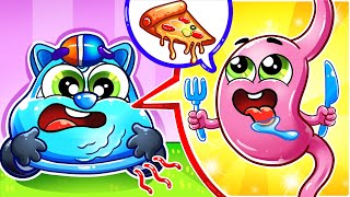 Healthy VS Junk Foods Song🌈Baby Is So Hungry🚓More Kids Songs  Nursery Rhymes by Toddler Cars [upl. by Eirehc306]