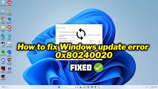 How to fix Windows update error 0x80240020 fixed [upl. by Vivia]