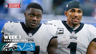 Philadelphia Eagles vs Detroit Lions  Week 1 Game Highlights [upl. by Airaet]