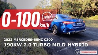 2022 MercedesBenz C 300 0100kmh amp engine sound [upl. by Bolling725]