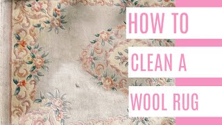 How to Clean a Wool Rug [upl. by Eonak19]