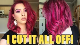 How I Dye My Hair Magenta  All about My Color Cut Maintenance [upl. by Jonina778]