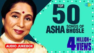 Top 50 Bengali Songs Of Asha Bhosle  50 সংস অফ আশা ভোঁসলে  HD Songs  One Stop Jukebox [upl. by Akinehs]